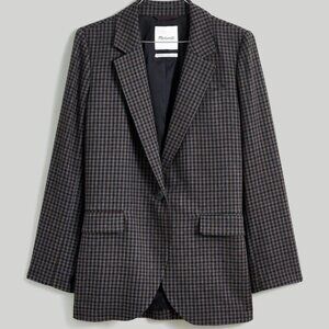 NWT Madewell Larsen Blazer in Plaid